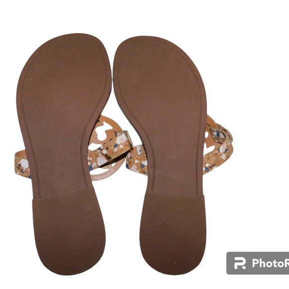 Tory Burch Confetti Miller Thong Sandals Size 6 - Picture 9 of 10
